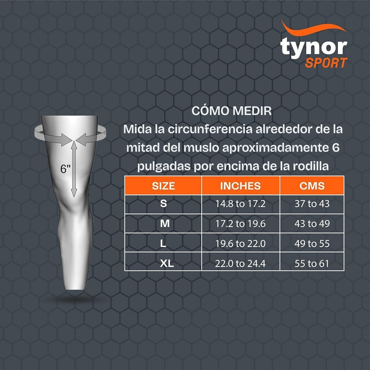 Rodillera D/compresión Tynor Protección D/ligamento Sport