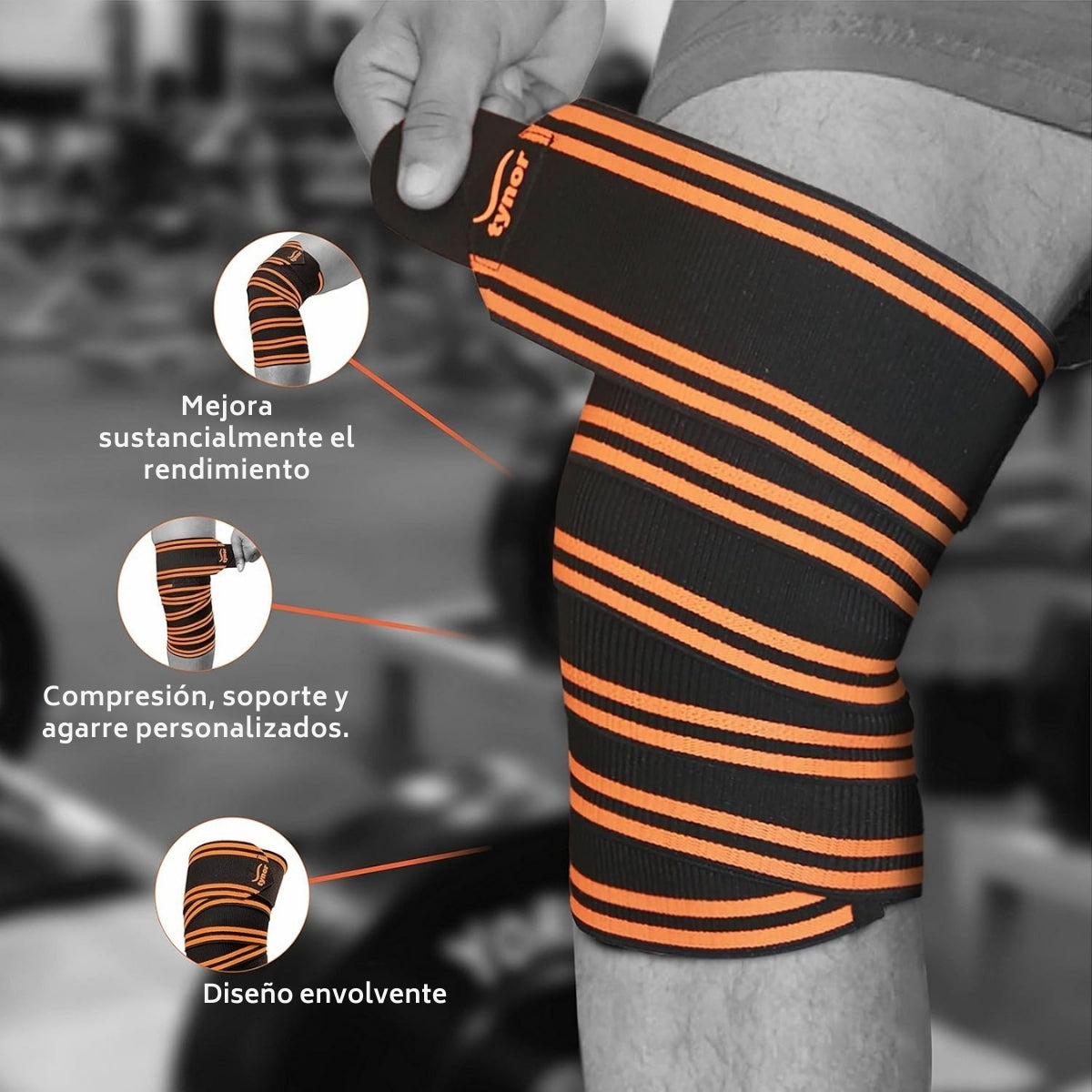 Par Rodilleras Tynor P/levantamiento D/pesas Unitalla