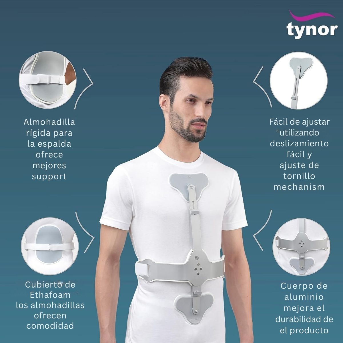 Soporte Hiperextencion Tynor Tipo Cash Ortopedico Columna