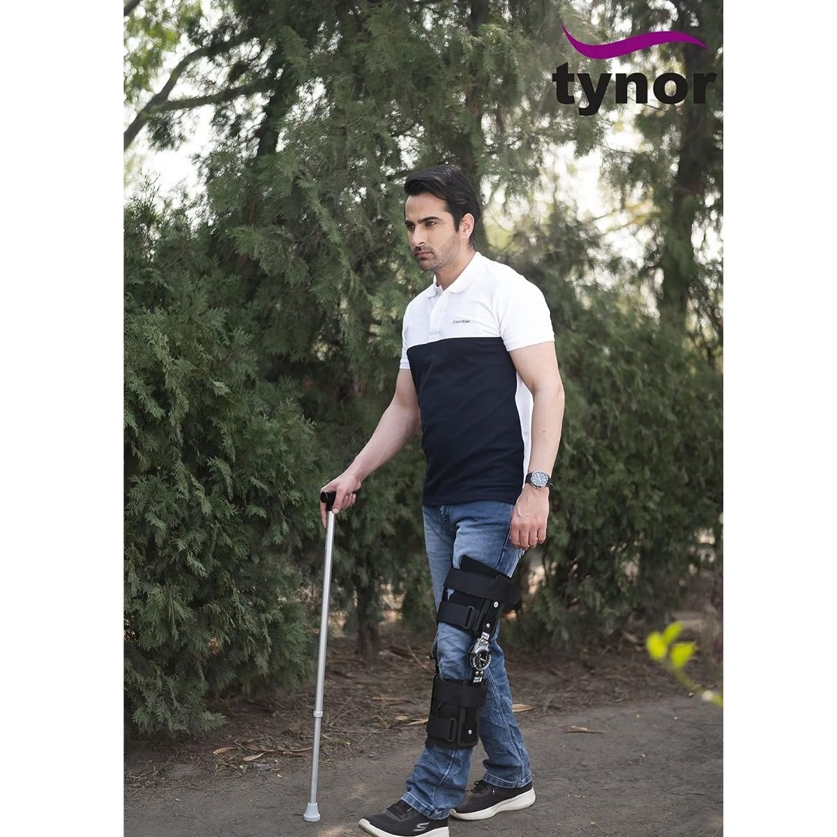 Rodillera Mecanica Tynor Graduable Post Operatoria Universal