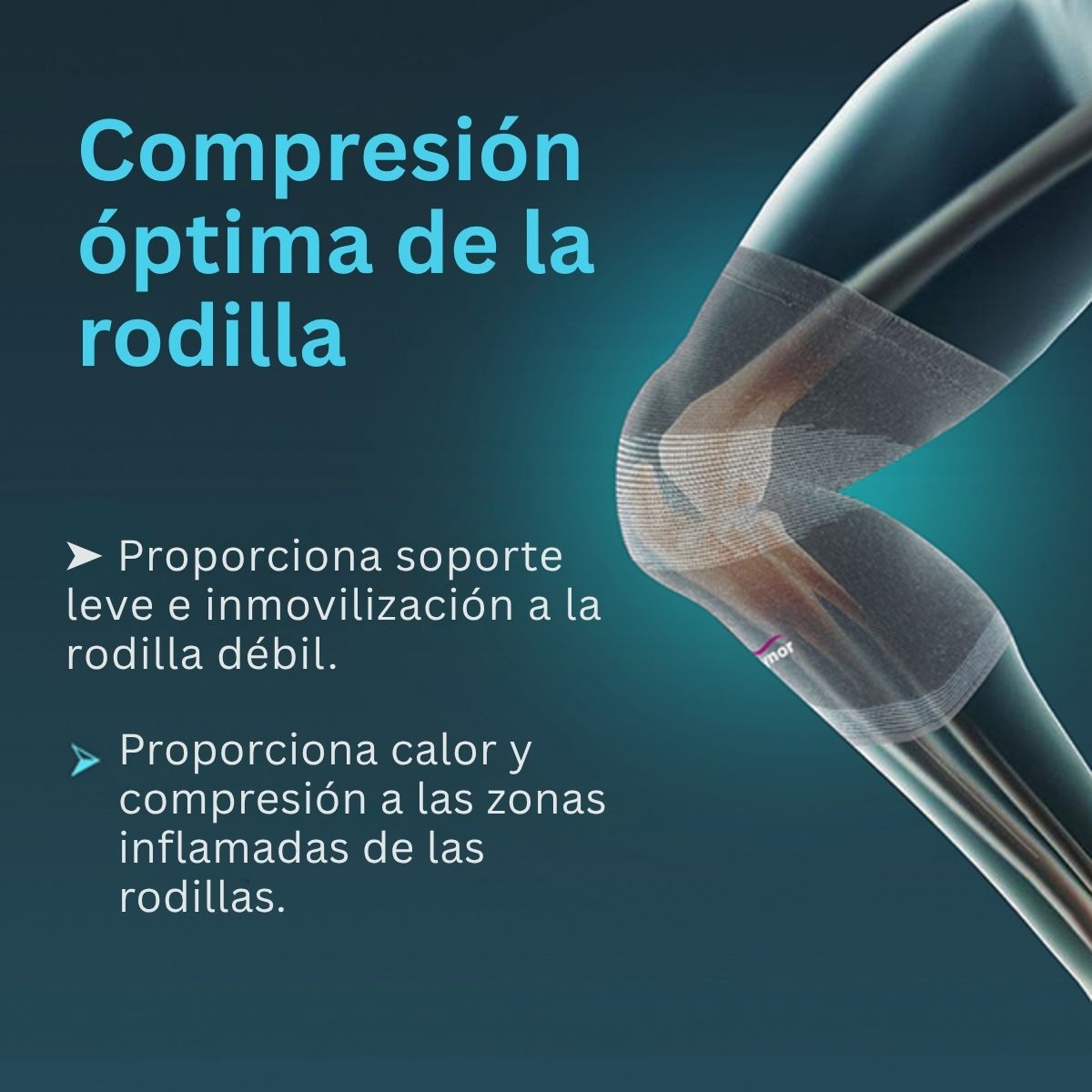 Rodillera Comfeel Tynor Elastico Par Leve Compresion Tubular