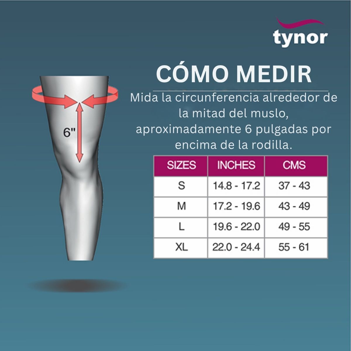 Rodillera Comfeel Tynor Elastico Par Leve Compresion Tubular
