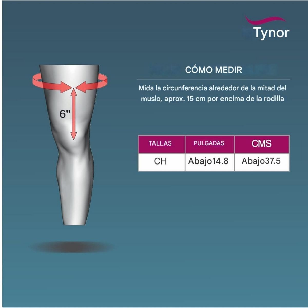 Rodillera Tripanel Tynor Niños Inmovilizadora Rígido Cómodo