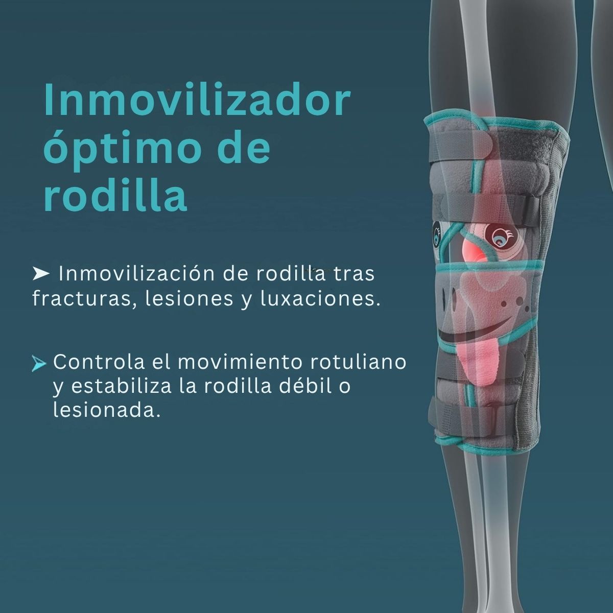 Rodillera Tripanel Tynor Niños Inmovilizadora Rígido Cómodo