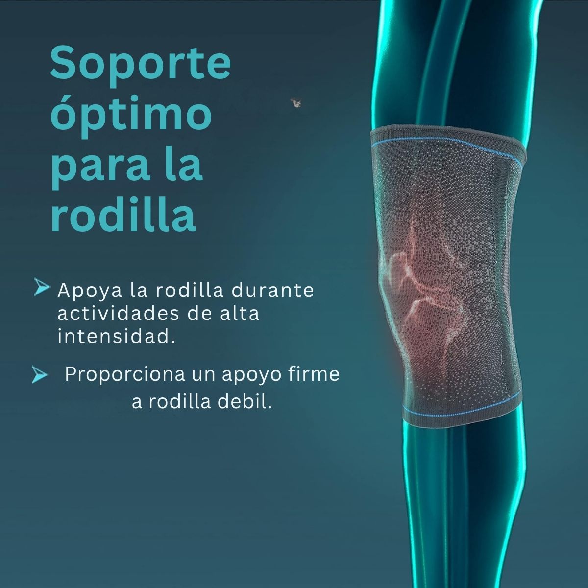 Soporte Rodillera Tynor Compresión Con Aro Silicon Cerrada