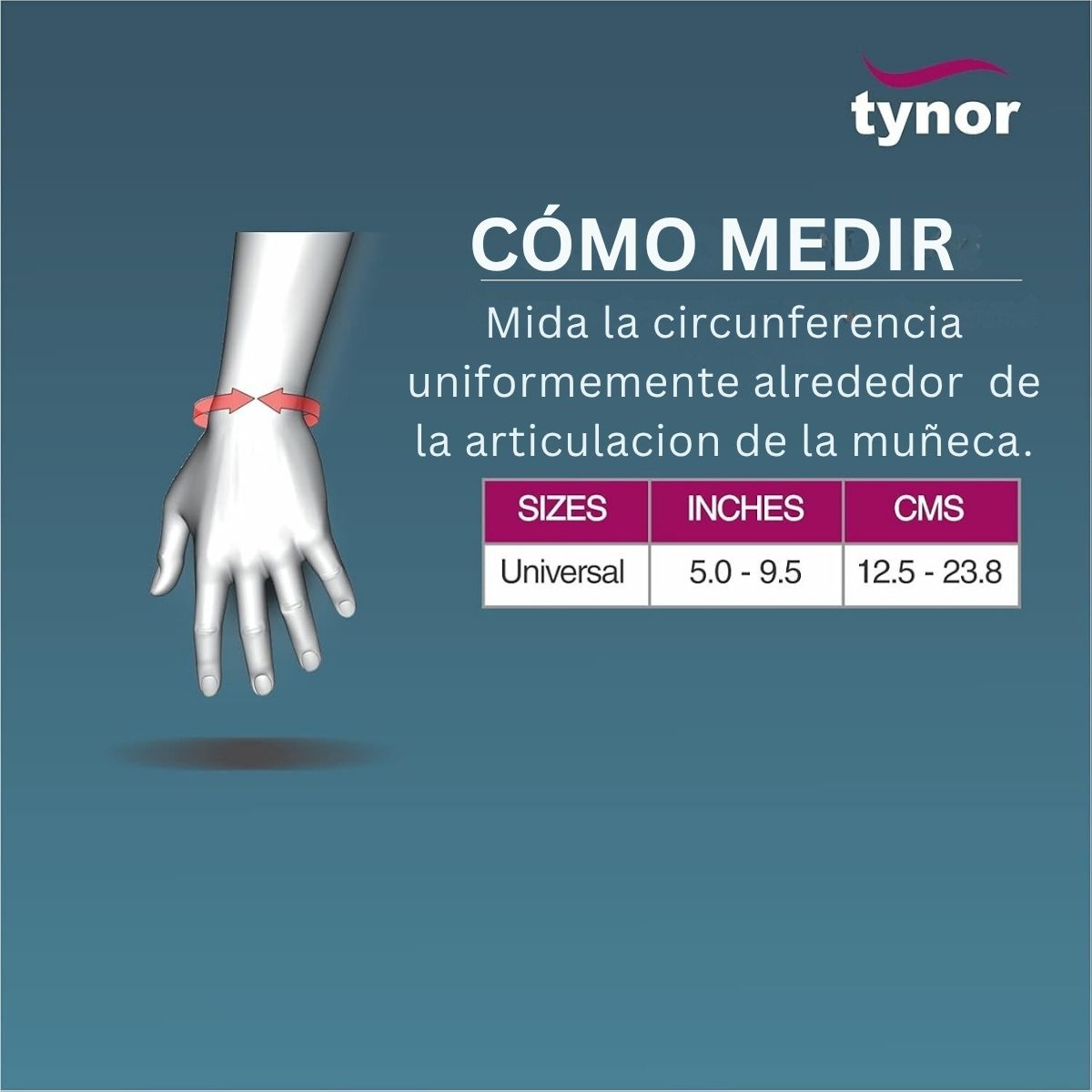 Muñequera Elastica Tynor P/Pulgar Ortopedia Rehabilitacion