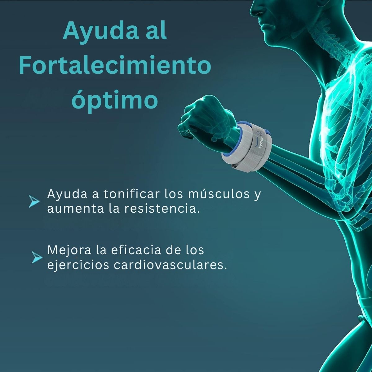 Polaina Pie Tynor P/Muñeca Cómodo Ajustable Fisioterapia
