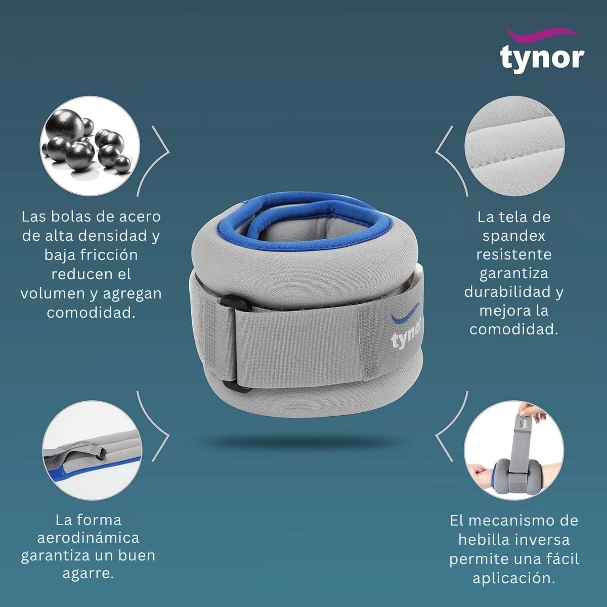 Polaina Pie Tynor P/Muñeca Cómodo Ajustable Fisioterapia
