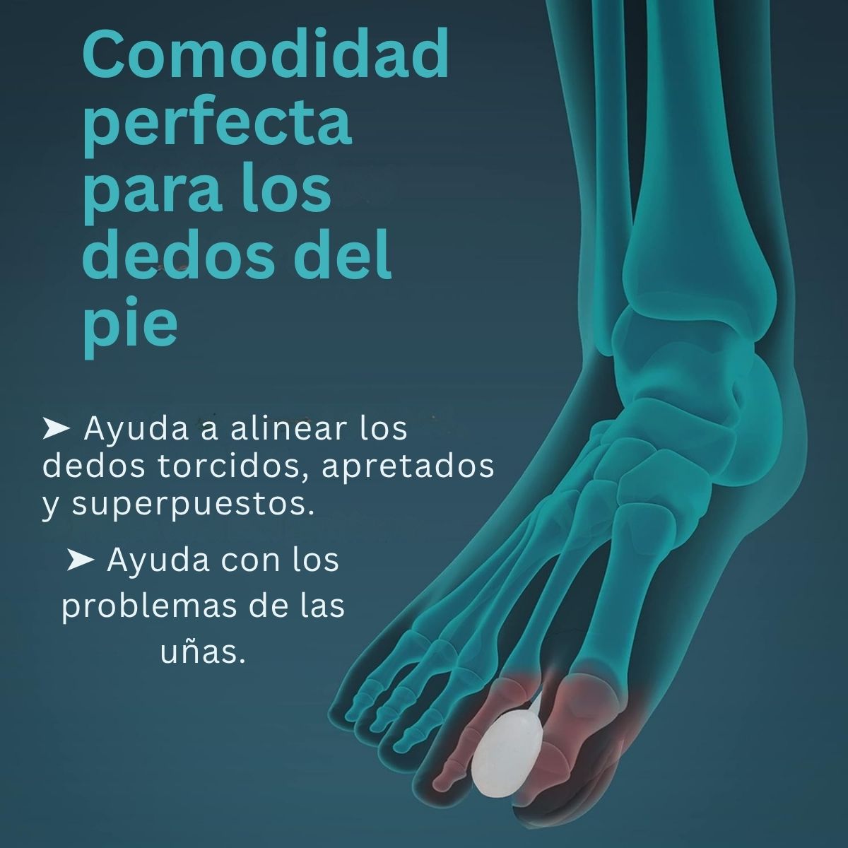 Separadores De Dedos Tynor Silicón Juanetes Comodo