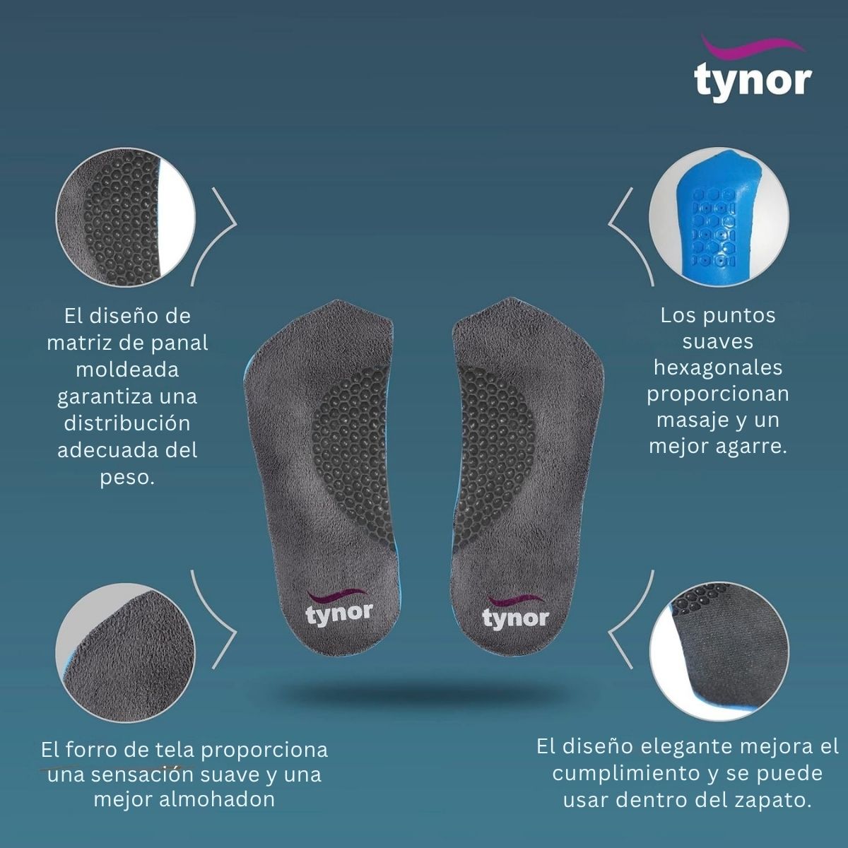 Plantilla Para Arco Plantar Tynor Ortopédica No Deforma