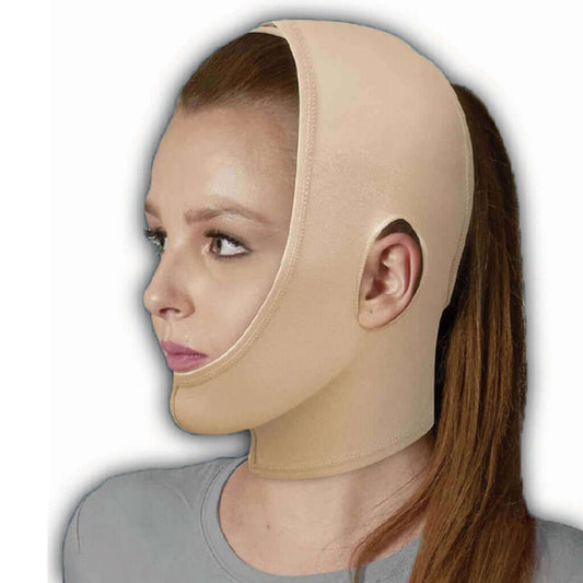 Mentonera abierta, de compresión graduada - Producto ortopédico