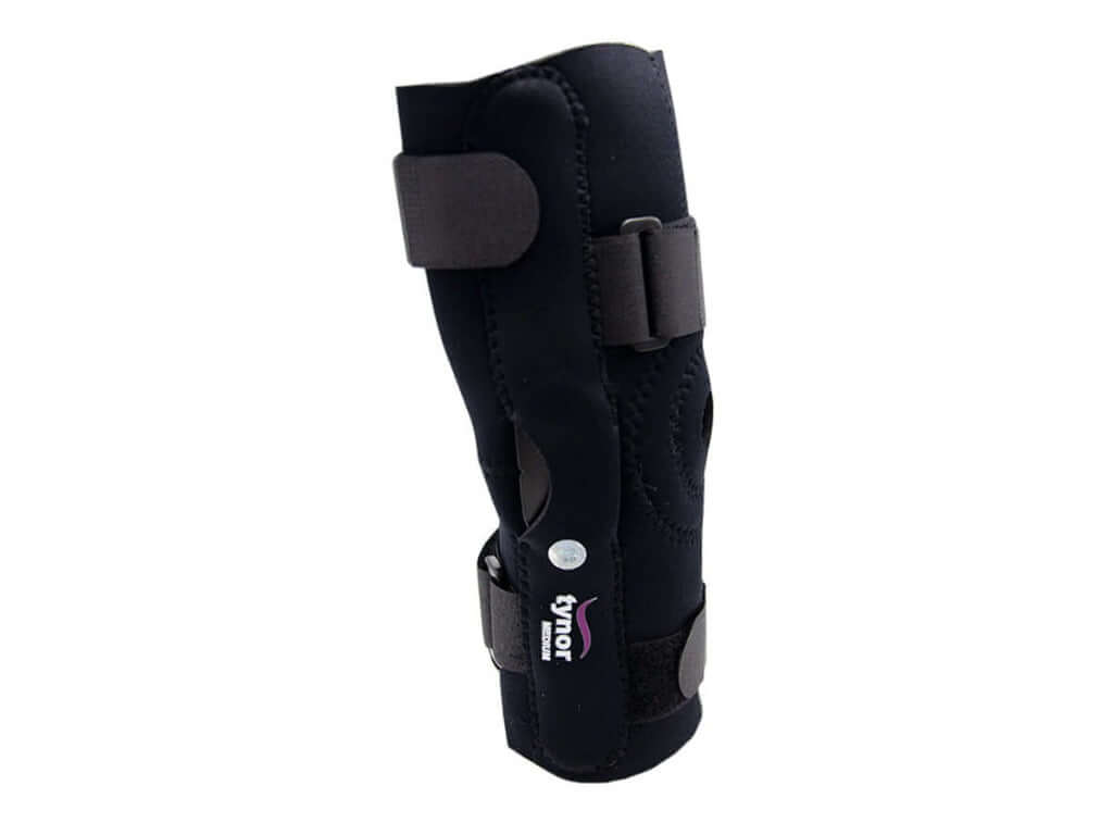Rodillera mecánica abierta de neopreno - Producto ortopédico