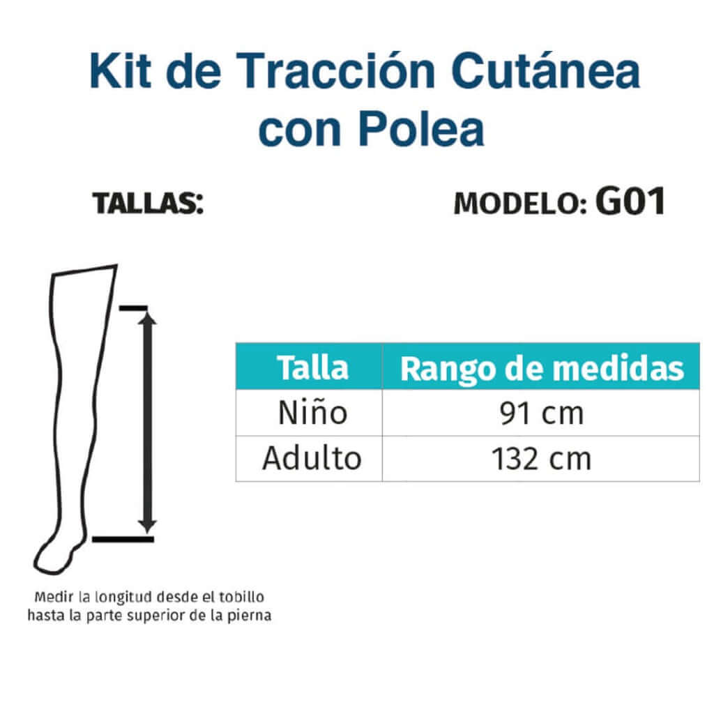 Kit de tracción cutánea con polea - Producto ortopédico