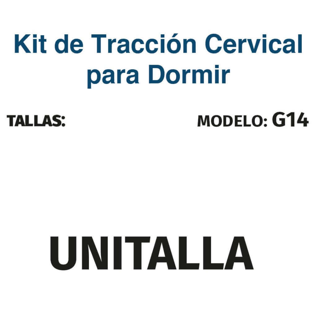 Kit de tracción cervical para dormir - Producto ortopédico