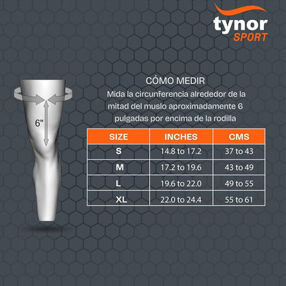 Rodillera con soporte Rotuliano Tynor Compresion de rodilla