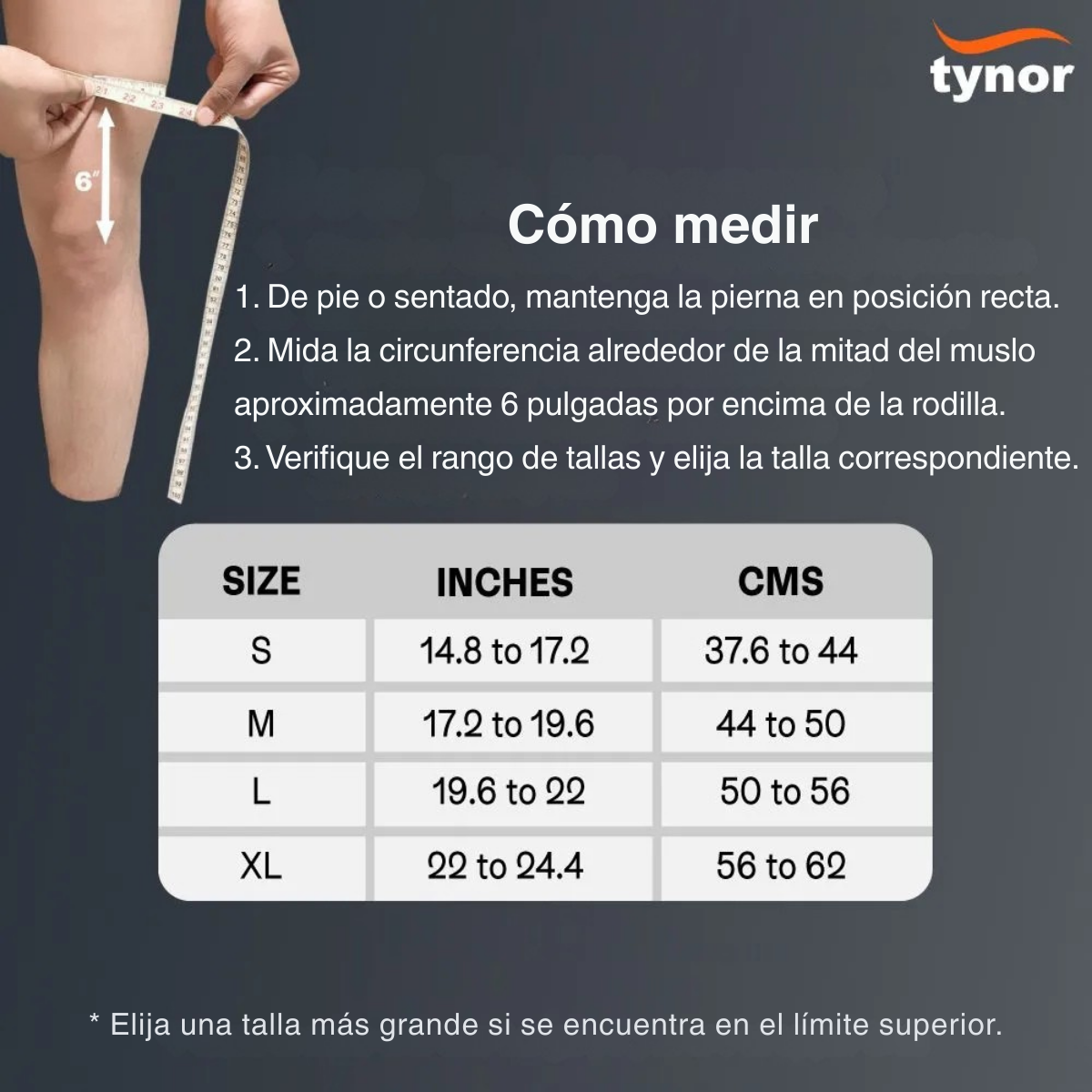 Rodillera Deportiva con soporte Rotuliano Tynor Sport