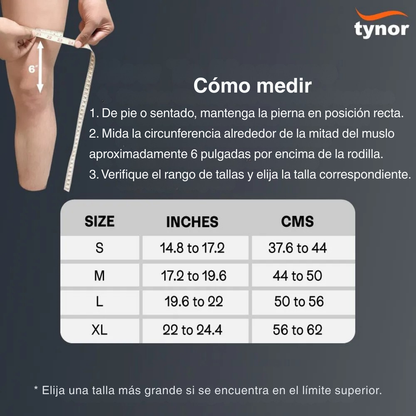 Rodillera Deportiva con soporte Rotuliano Tynor Sport