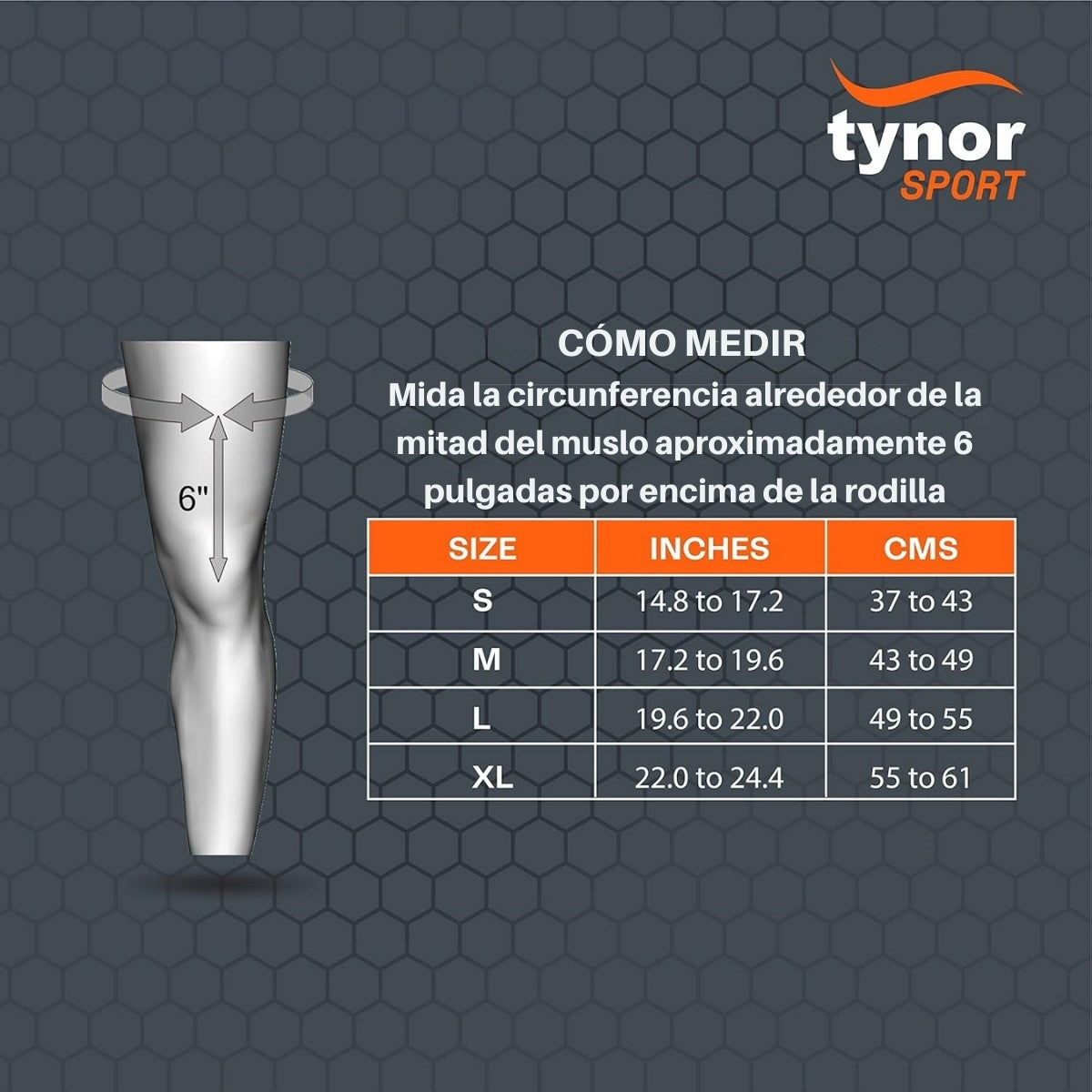 Par Rodillera Elastica Tynor Deportiva Compresion Para Gym