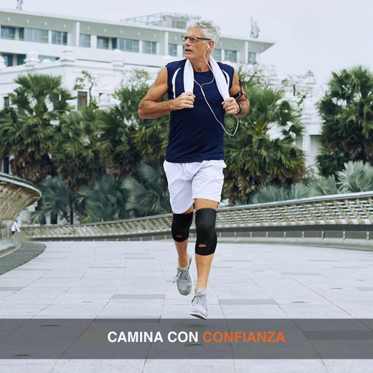 Par Rodillera Elastica Tynor Deportiva Compresion Para Gym