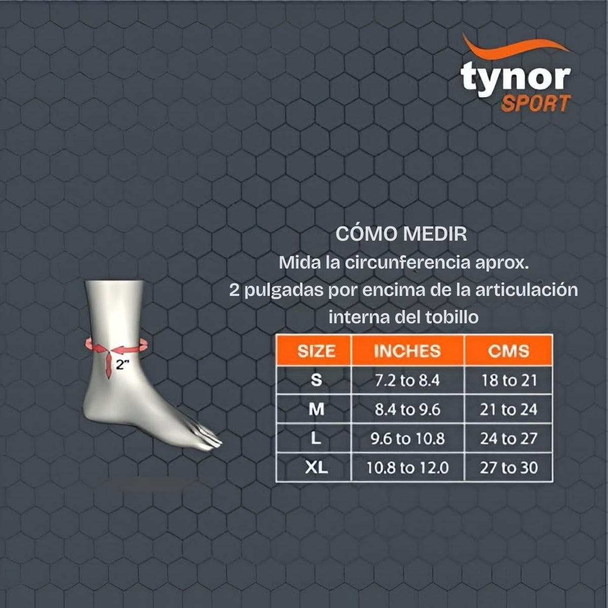 Tobillera Deportiva Tynor Diario Anti-esguince Lesion Gym