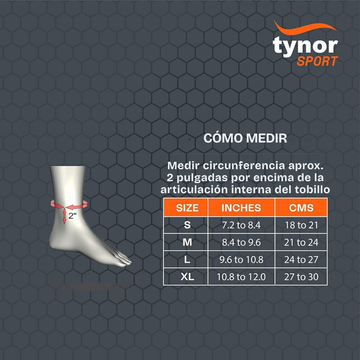 Tobillera Deportiva Doble Soporte Tynor Previene Lesion Gym