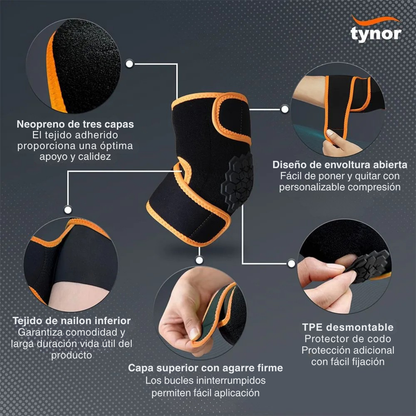 Codera Abierta Tynor Compresion Graduada Crossfit