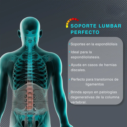 Faja Lumbar Tynor Traccion Reforzada Tipo Corset Ajustable