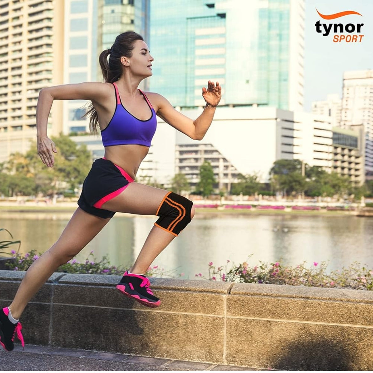 Rodillera Rotula Abierta Tynor Con Anillo Rotuliano