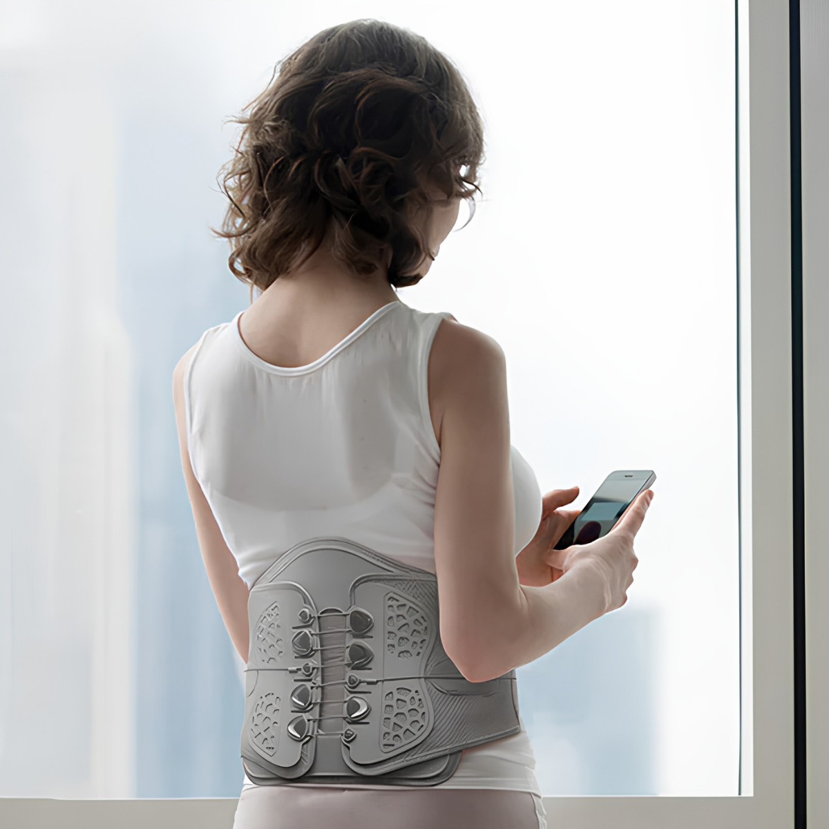 Faja Lumbar Tynor Traccion Reforzada Tipo Corset Ajustable