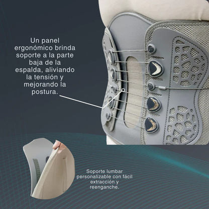 Faja Lumbar Tynor Traccion Reforzada Tipo Corset Ajustable