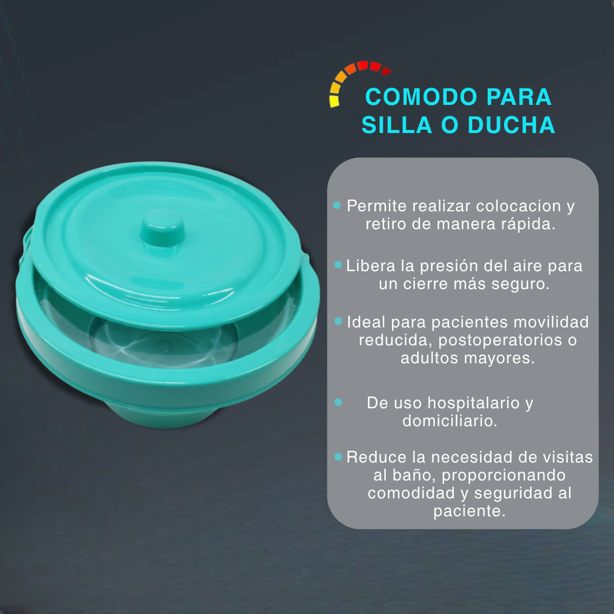 Comodo Con Tapa Tynor Recipiente Para baño o silla