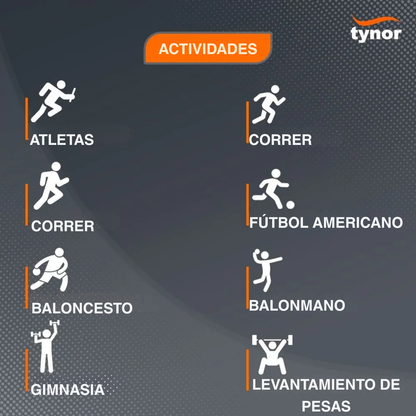 Espinillera P/gym Tynor Compresion Pantorrilla Crossfit