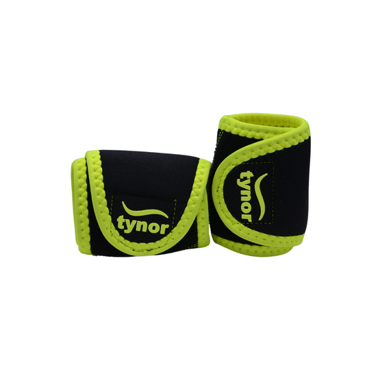 Par Muñequera Deportiva Tynor C/pulgar Gym Neon Crossfit