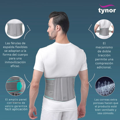 Faja Sacrolumbar Tynor Soporte Acojinado Ergonomico
