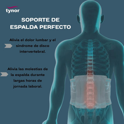 Faja Sacrolumbar Tynor Varilla Rigida Alivio Uso Diario