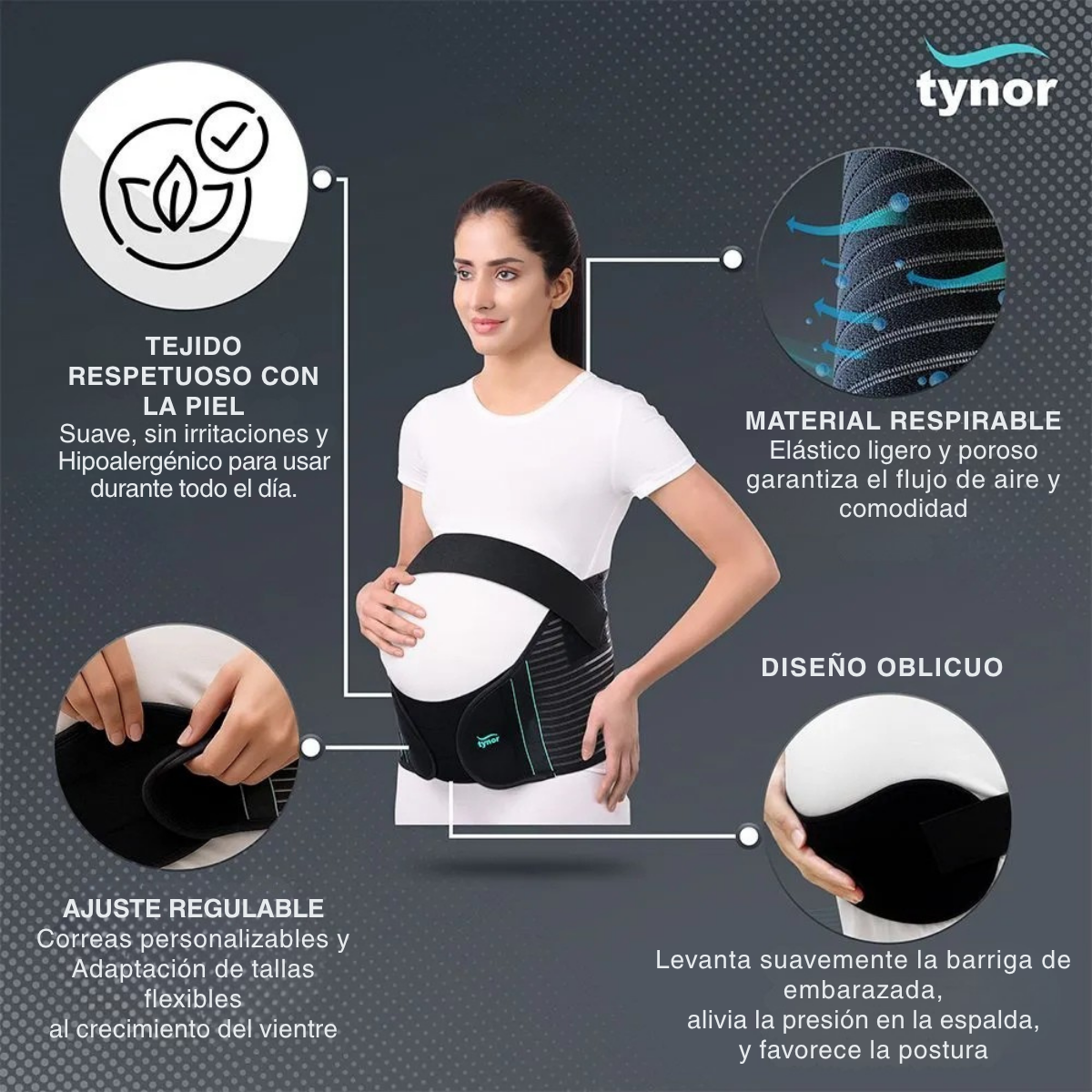 Faja de Embarazo Tynor Soporte Maternidad Ajustable Moms