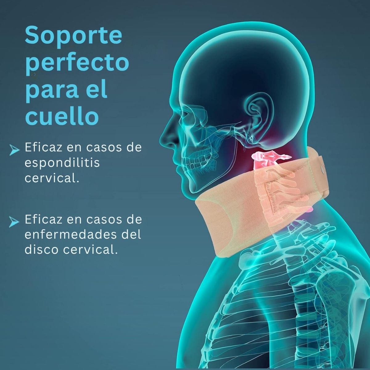 Collarin Suave Tynor Densidad Firme Cervical Velcro Ajustable