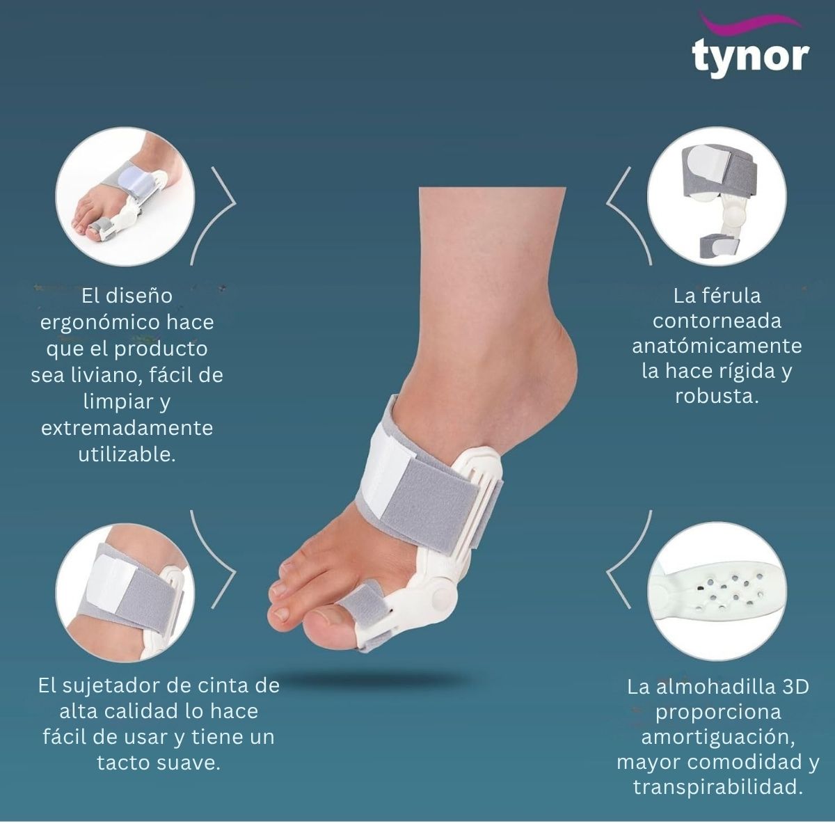 Ferula Hallux Valgus Tynor Correccion Juanetes Ortopedica