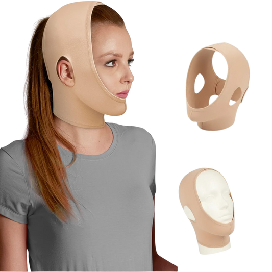 Mentonera Facial Tynor Reductor Beige Postquirurgica