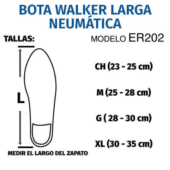 Férula Bota Walker Corta Acojinada - Producto ortopédico