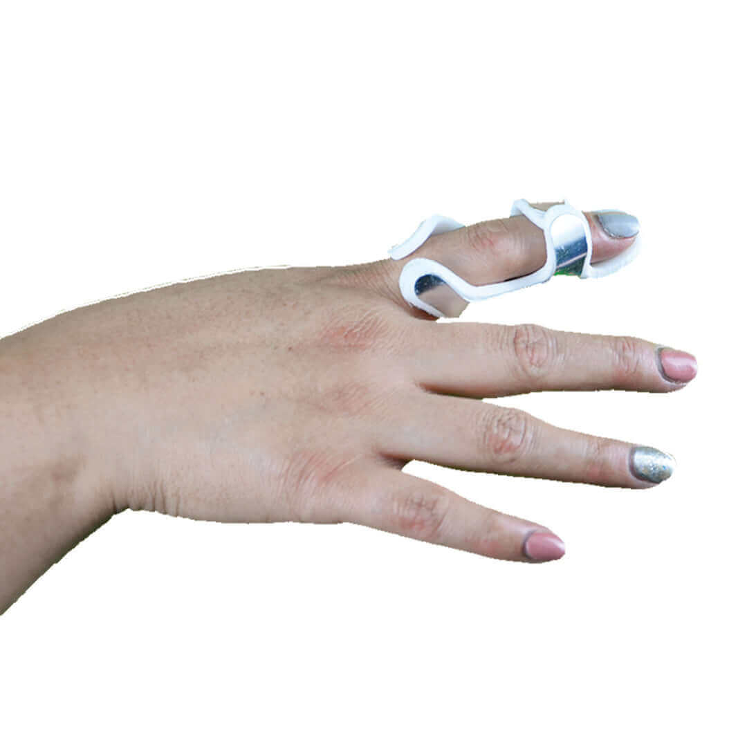 Férula de aluminio para dedo, tipo rana