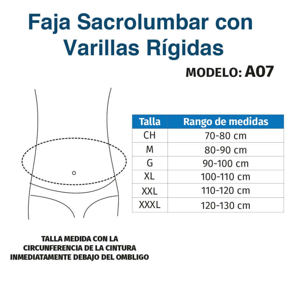 Faja Sacrolumbar Rígida