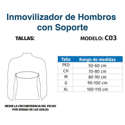 Inmovilizador de Hombro Premium - Producto ortopédico