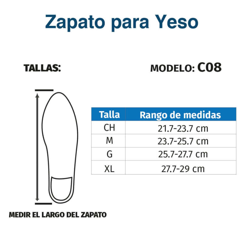 Zapato para Yeso - Producto ortopédico