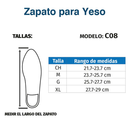 Zapato para Yeso - Producto ortopédico