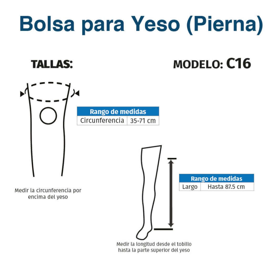 Bolsa Protectora para Yeso (pierna) - Producto ortopédico