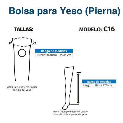 Bolsa Protectora para Yeso (pierna) - Producto ortopédico