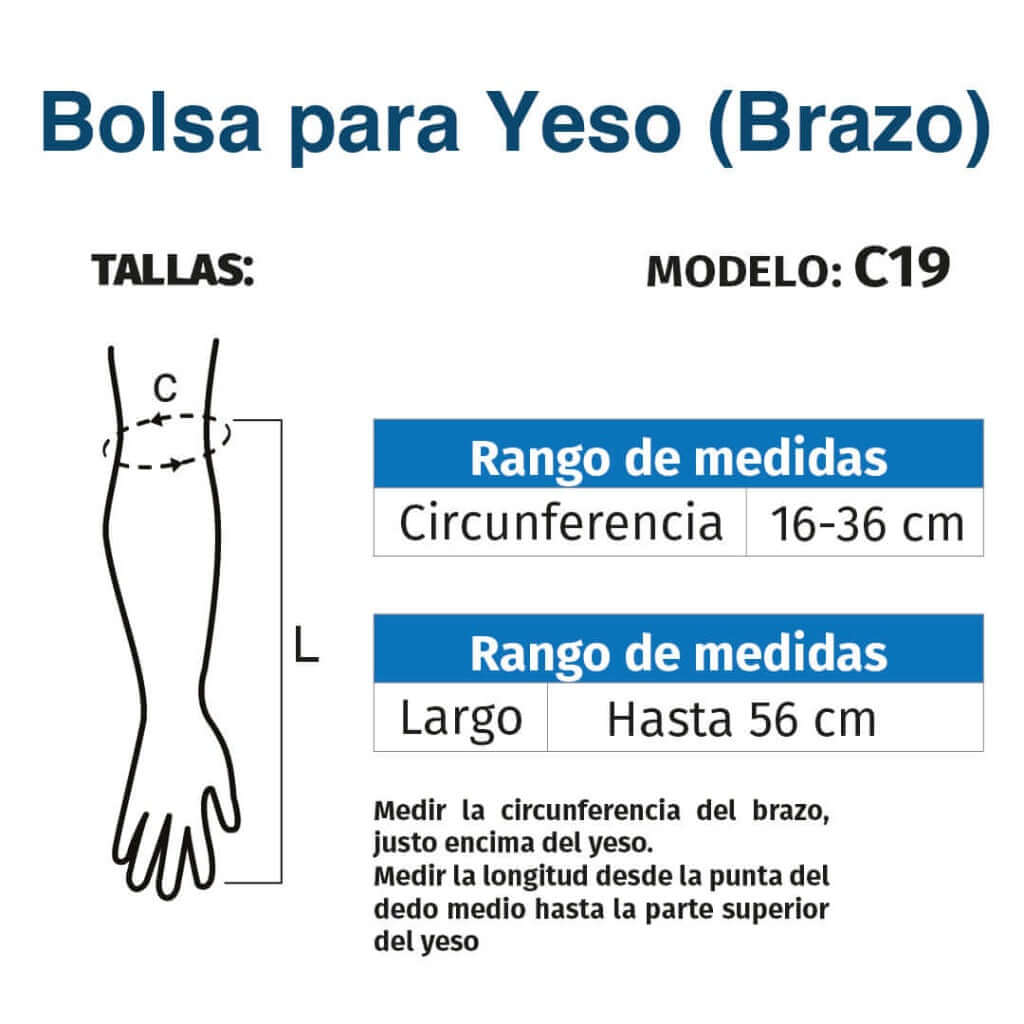 Bolsa Protectora para Yeso (brazo) - Producto ortopédico