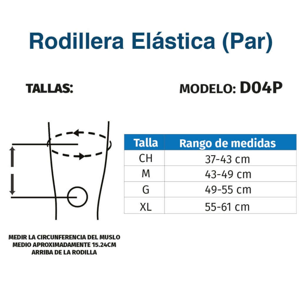 Rodilleras Elásticas - Producto ortopédico