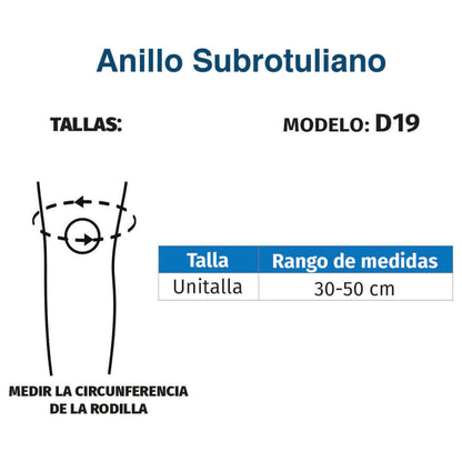 Anillo subrotuliano con almohadilla - Producto ortopédico